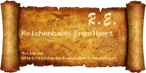 Reichenbach Engelbert névjegykártya